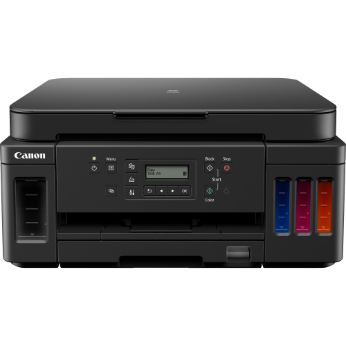 Canon PIXMA G6050 - Stampante multifunzione - colore - ink-jet - ricaricabile - A4 (210 x 297 mm), Letter A (216 x 279 mm) (originale) - A4/Legal (supporti) - fino a 13 ipm (stampa) - 350 fogli - USB 2.0, LAN, Wi-Fi(n)